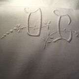 Monogram cotton sheet
