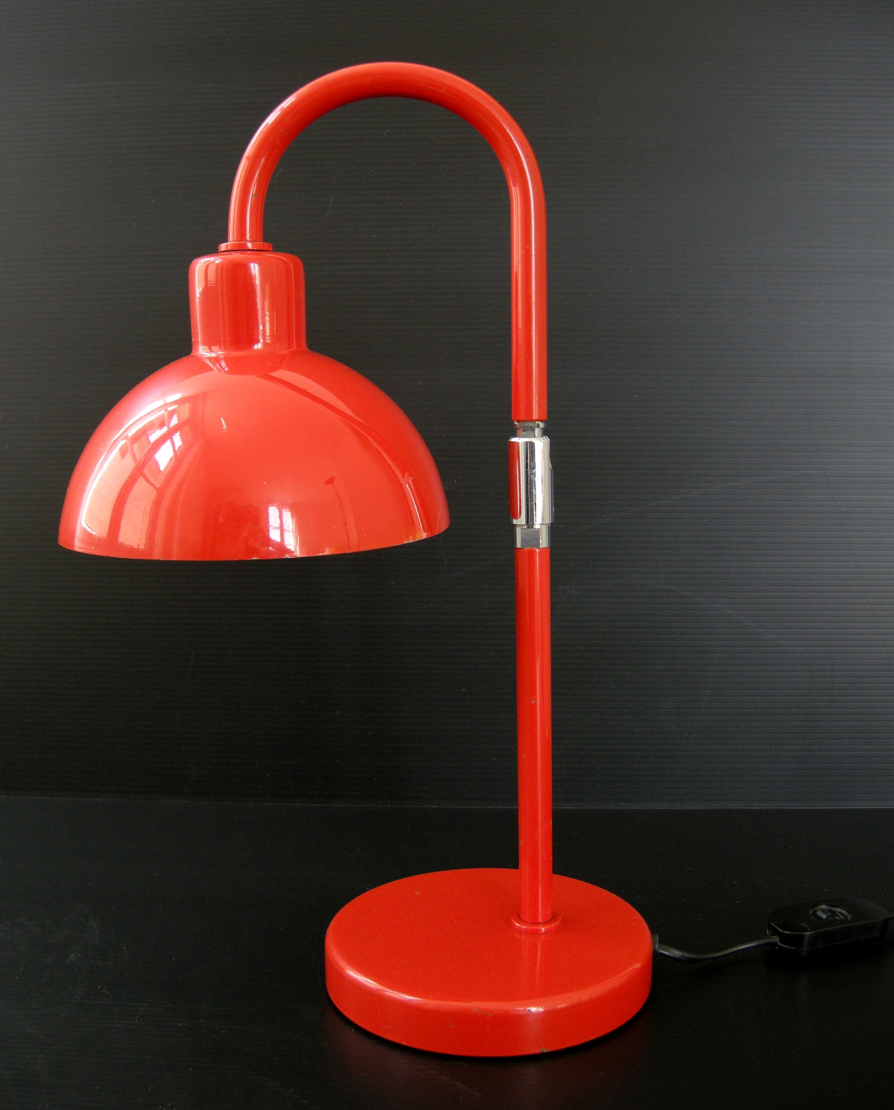 Lampe vintage 1970 métal laqué