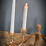 DuO pink glass candle holders