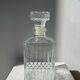 Vintage glass whiskey decanter H:22cm