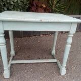 Old patinated table turned wood