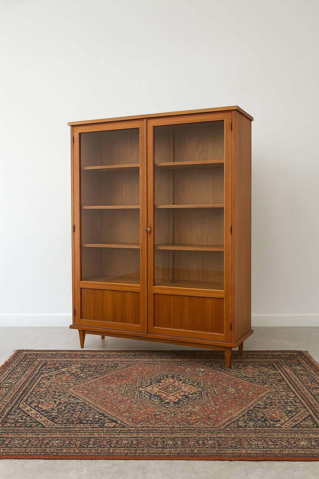 Vitrine en bois vintage