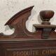 Fronton ou haut de meuble en bois naturel XIX siècle