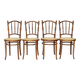 Lot de 4 chaises Josef Kohn en bois courbé – Vintage autrichien des années 1930-1950, hêtre