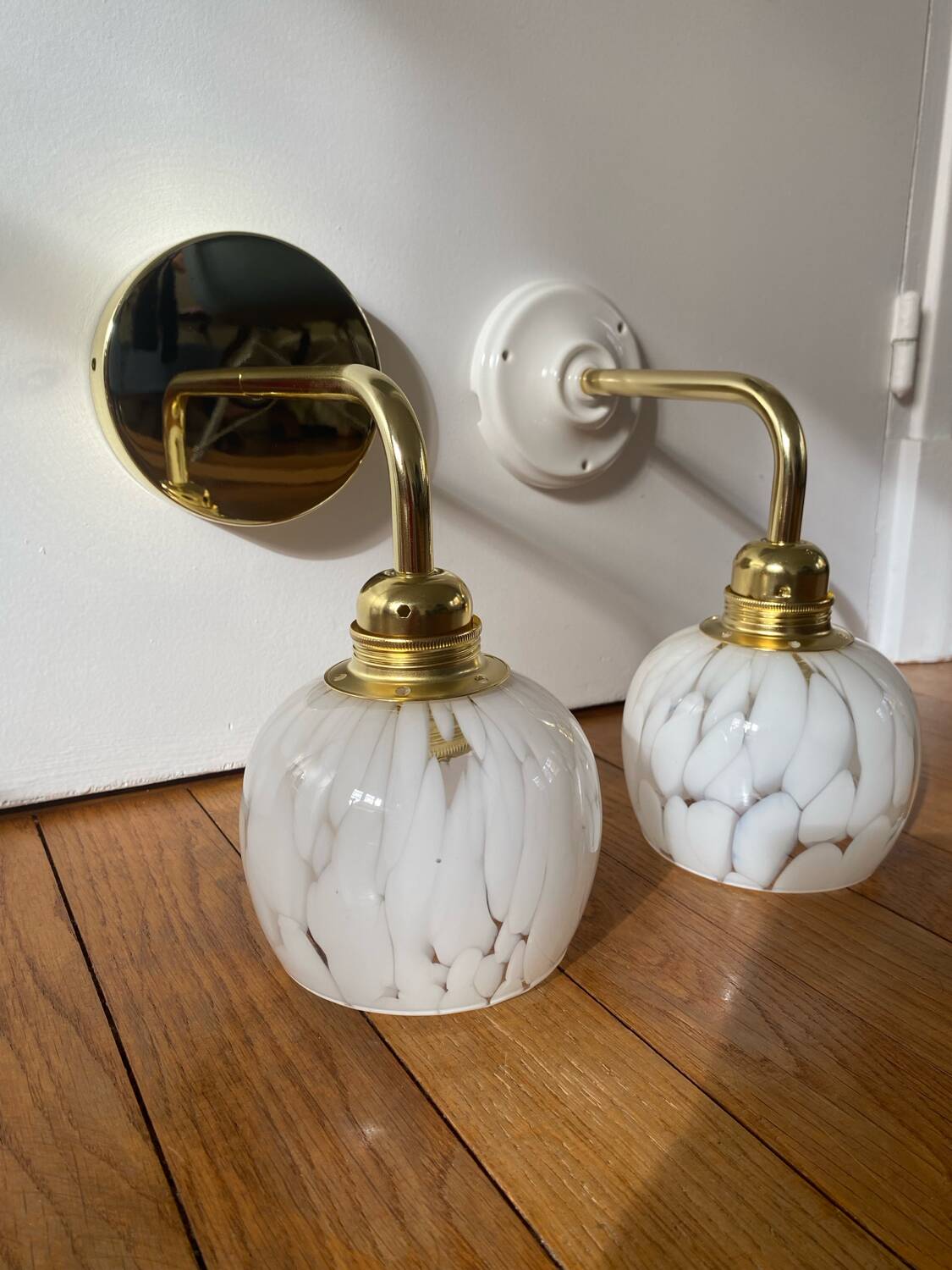 Pair of vintage wall lights