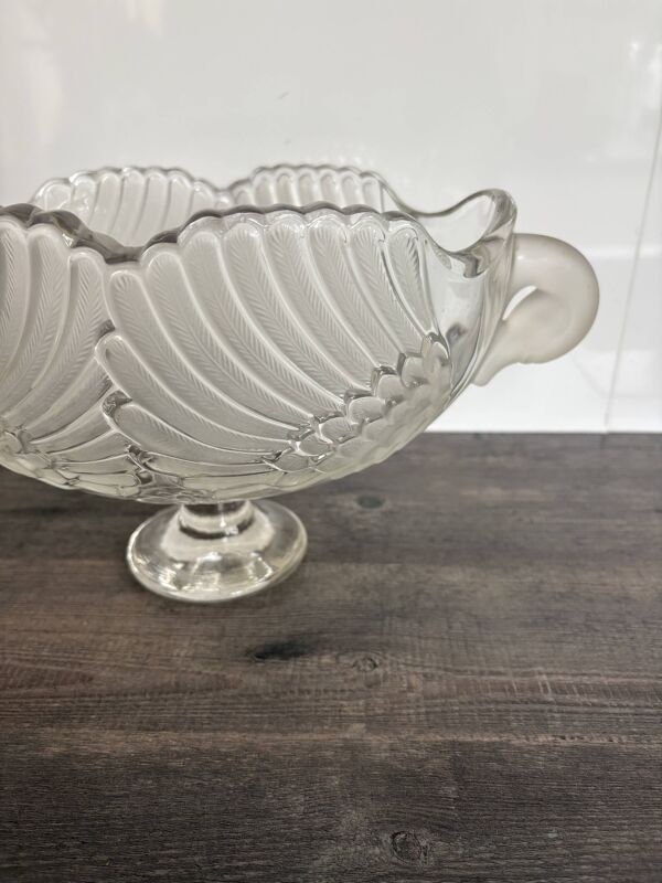 Coupe en verre pressé moulé Art Déco – France 1930