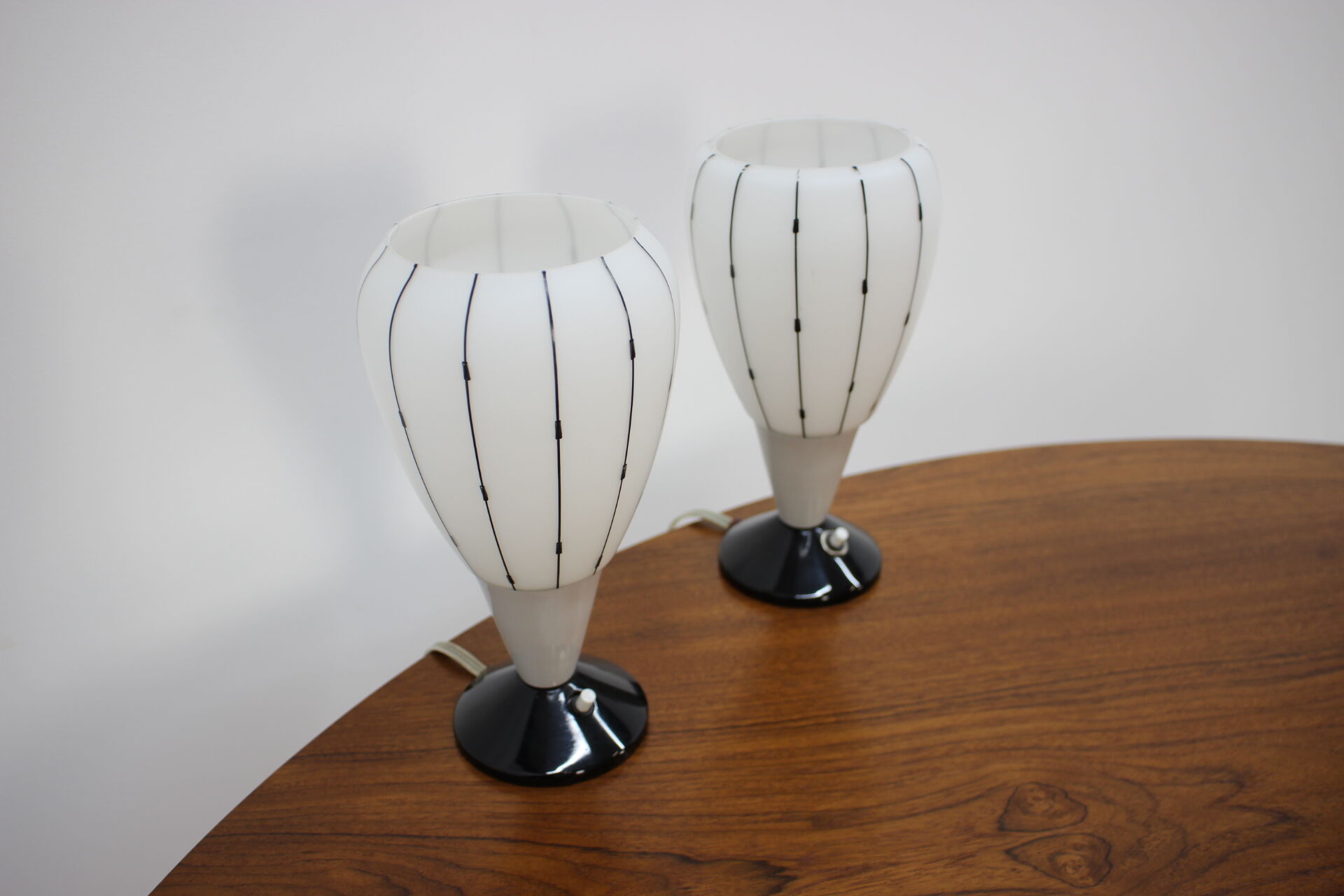 1950's set of two table lamps by Drukov