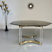 Ancienne table à manger design italien d'Alessandro Albrizzi années 70