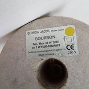 Modern draped torch table lamp Bourbon - Georgia Jacob - France