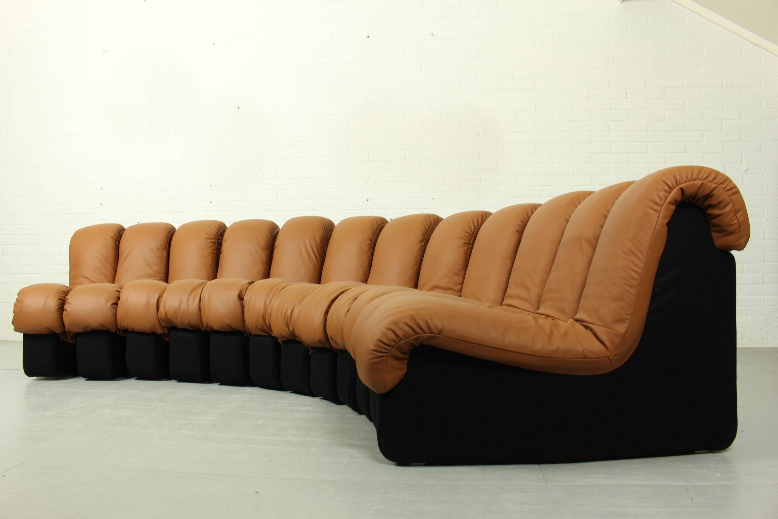 DS-600 'Non Stop' sofa by Eleonore Peduzzi Riva for De Sede with 12 elements, Switzerland 1970s