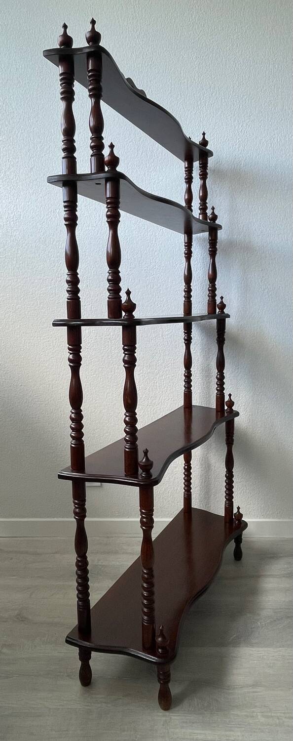 Library - turned wooden shelf