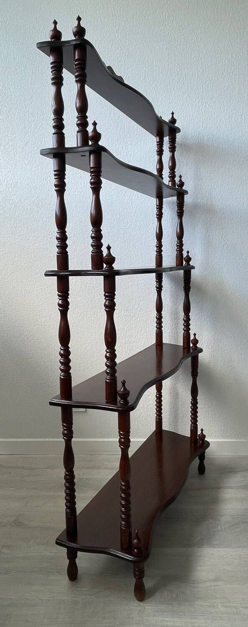 Library - turned wooden shelf