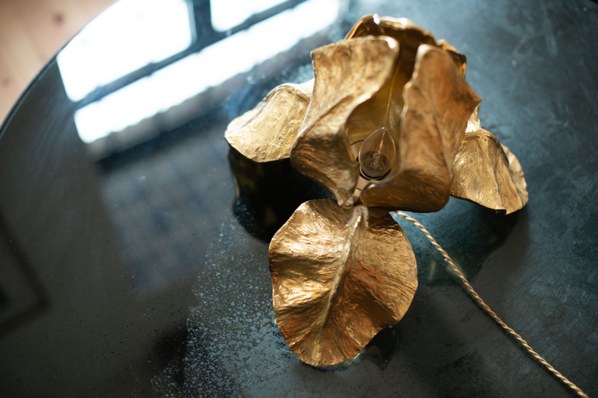 Iris table lamp by Christiane Charles for Maison Charles