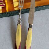 Antique dessert cutlery box