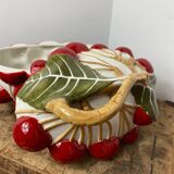 Cherry soup tureen barbotine