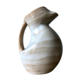 Zoomorphic pitcher faiencerie de saint amand 60s