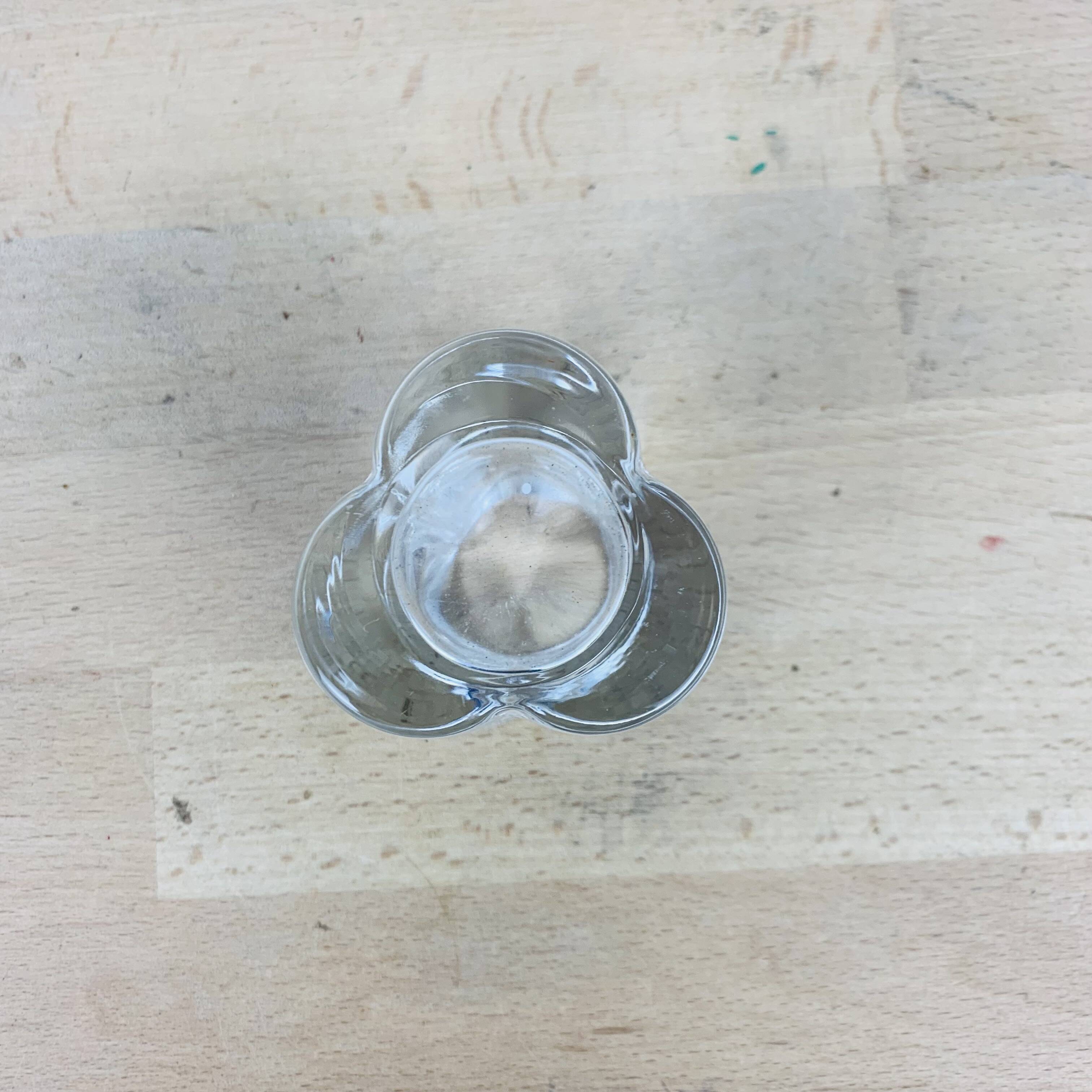 Scandinavian clover glass iittala candle holder