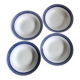 Four vintage Sarguemines soup plates
