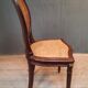 Series of 6 chairs canned Louis XVI