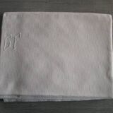 Old damask tablecloth, monogrammed 210x140cm