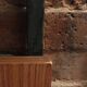 Wall coat holder in metal and wood 1960