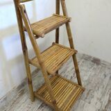 Folding bamboo shelf