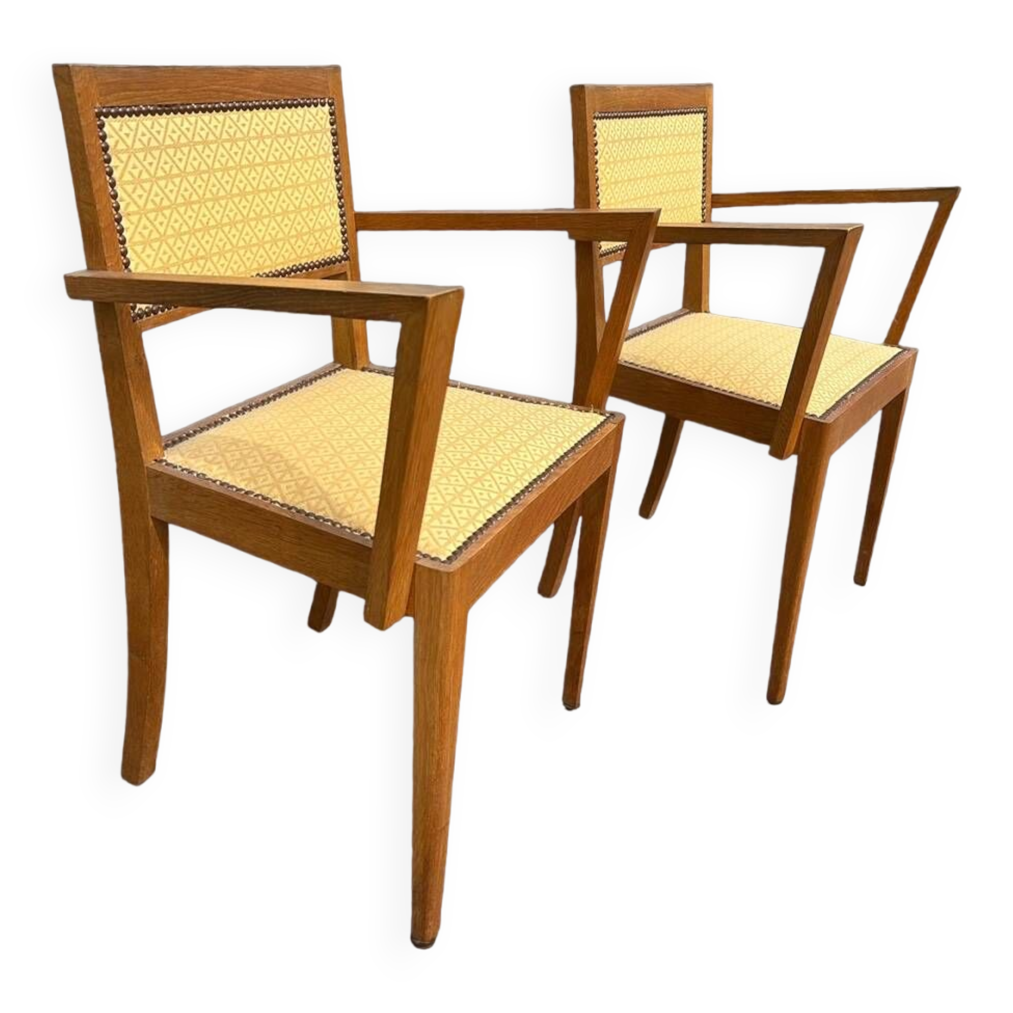 Paire de fauteuils bridge art deco