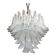 Contemporary Murano Glass Chandelier Italian Sella Alabastro