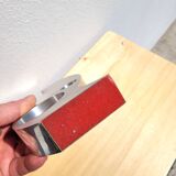 70s free-form aluminum design candle holder