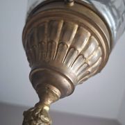 Art Deco Acorn Hanging Light Fixture, Antique Chandelier