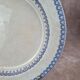 Set of 3 large antique plates, W. Adams & Sons, Etruscan Border design, Victorian Era.