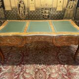Louis XV style flat desk in marquetry