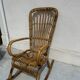 Vintage rocking chair in rattan – 1960s/70s