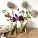 Pair of Art Nouveau branch slip vases