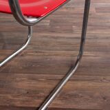 Functionalist Bauhaus Style Red Dining Chairs By Kovona, 1940s