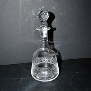 Baccarat carafe orange blossom water in crystal with guilloché decoration 1900