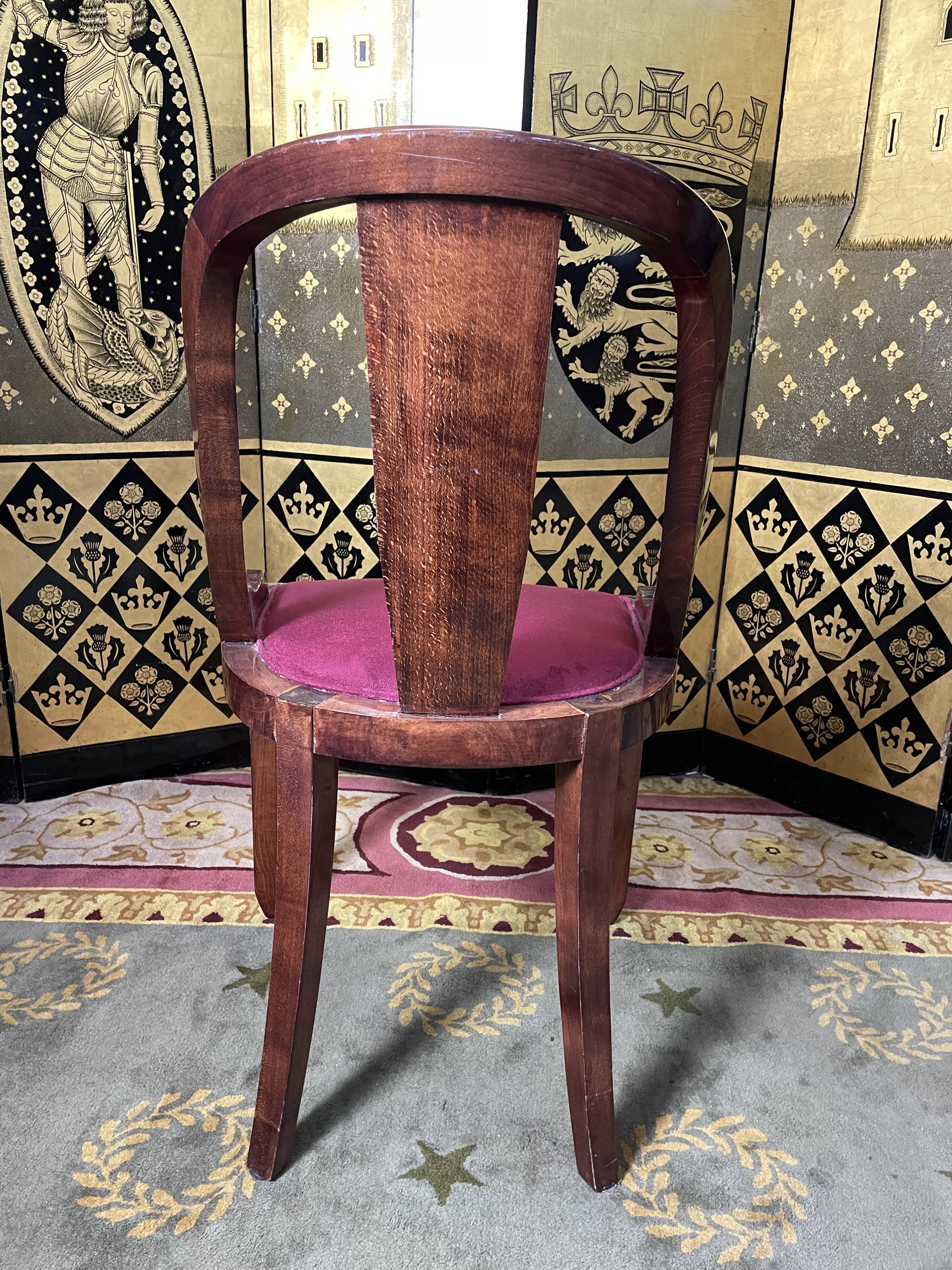 Suite of 6 Art Deco style gondola chairs