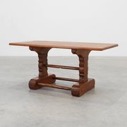 Antique Oak Monastery Coffee Table, France 17th Century