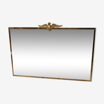 Rectangular brass mirror