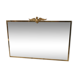 Rectangular brass mirror