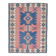 Dusty Pink & Blue Handmade Vintage Rug, 141x184 Cm