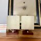 Paire de lampes de chevet cubique - 1960.