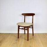 Chaises vintage Hałas beige bouclé - lot de 3