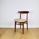 Chaises vintage Hałas beige bouclé - lot de 3