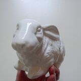 Small earthenware rabbit pot holder
