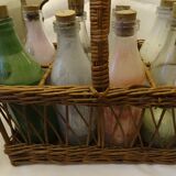 Rattan bottle holders
