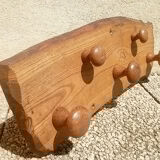 Oak coat rack, vintage