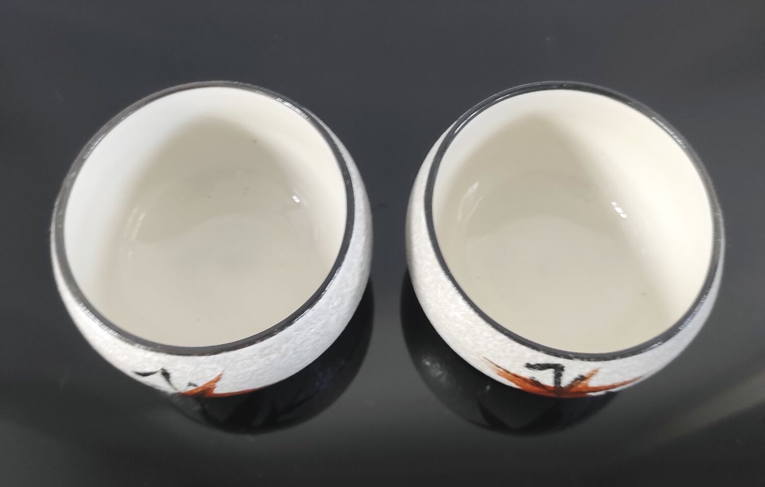Vintage ceramic tea cup duo