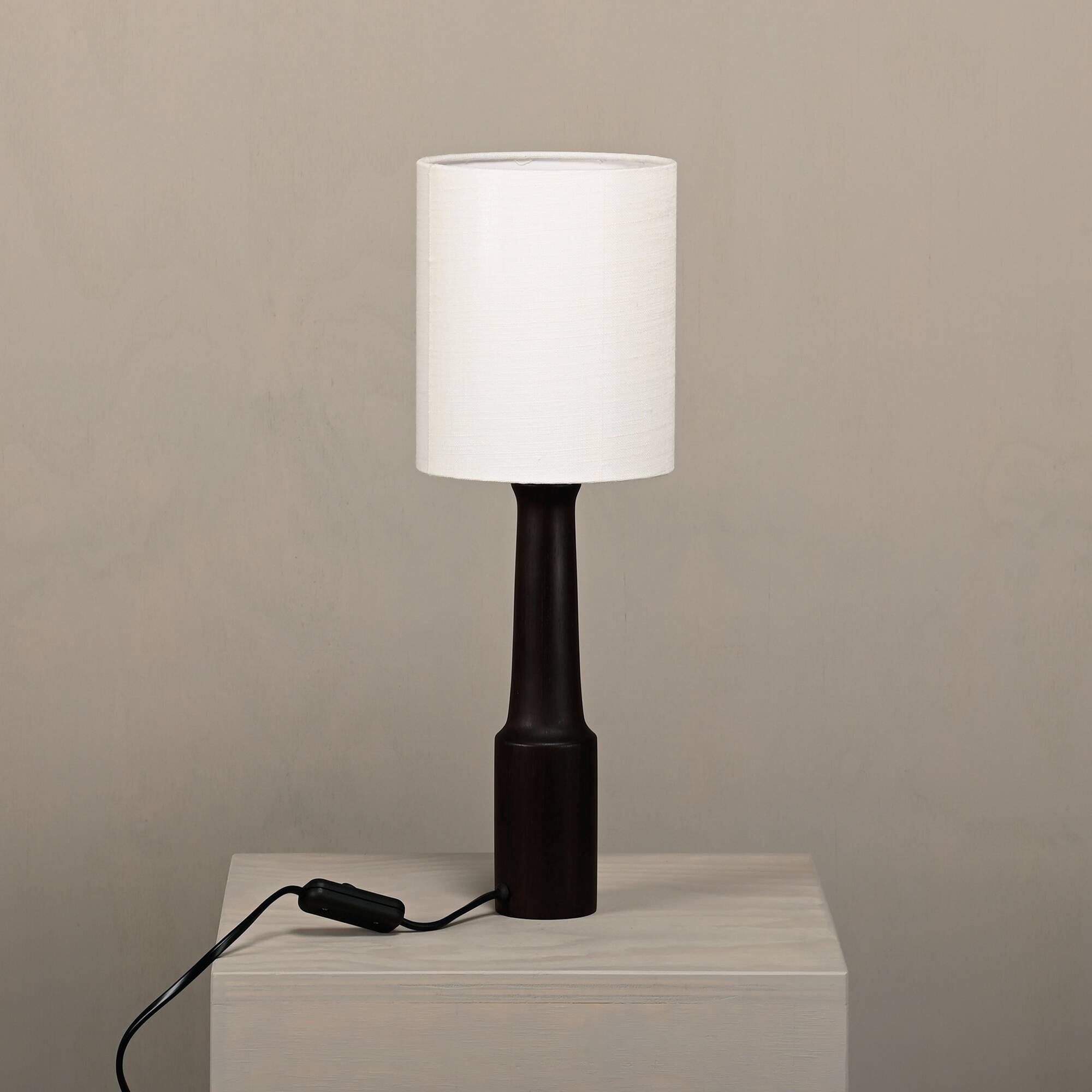 Scandinavian Rosewood Table Lamp, Denmark 1960s