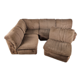 Five-seater corner modular sofa from 70s